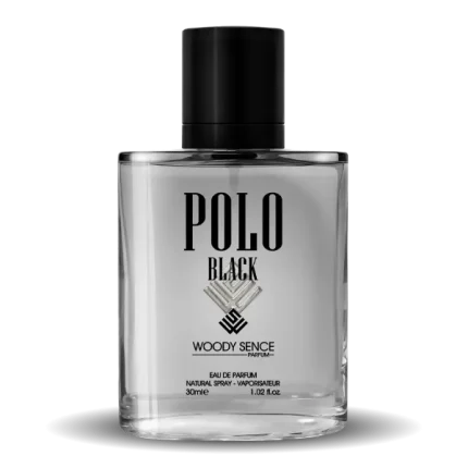 عطر جیبی مردانه وودی سنس مدل Polo Black